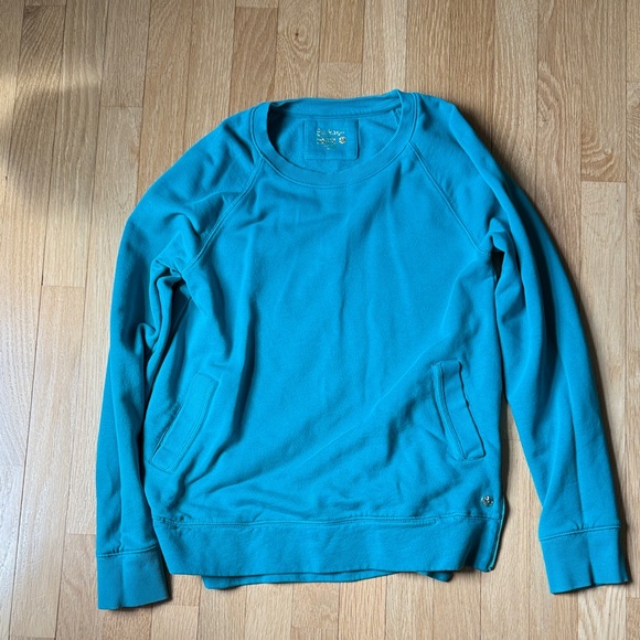 Lilly Pulitzer Teal Sweatshirt - Picture 1 of 3